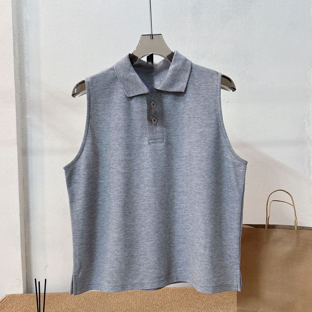 Women's new casual sleeveless lapel embroidered vest