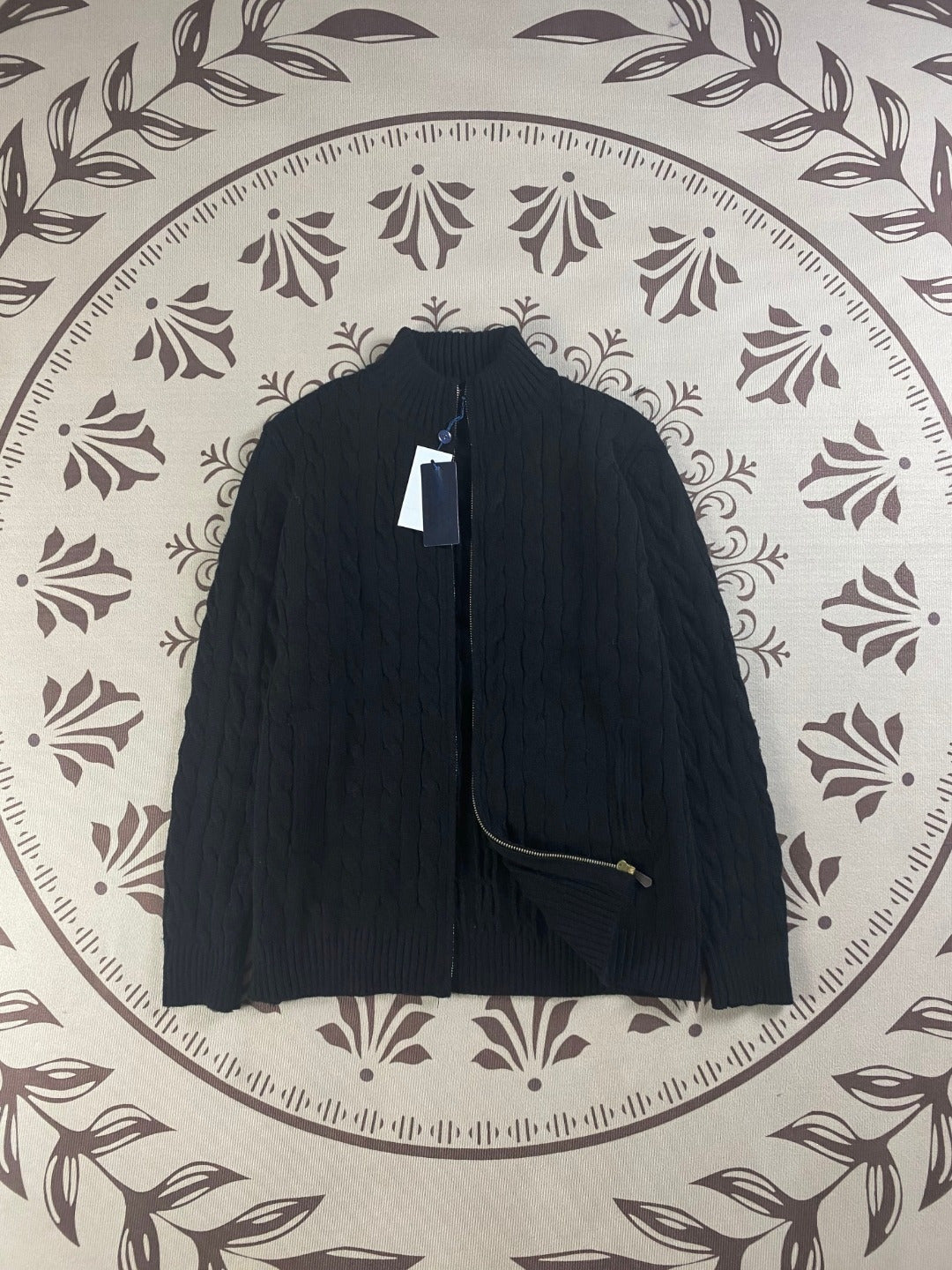 Men's and women's new casual Joker zipper twist sweater