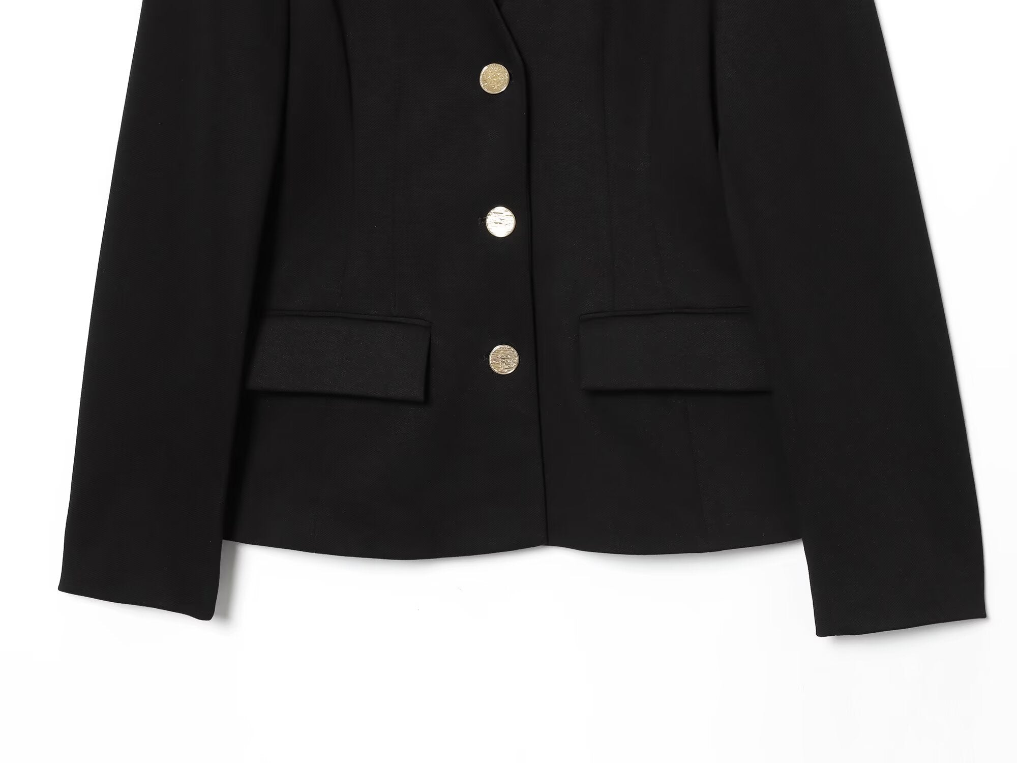 Women's new with shoulder pads slim V-neck Blazer Coat