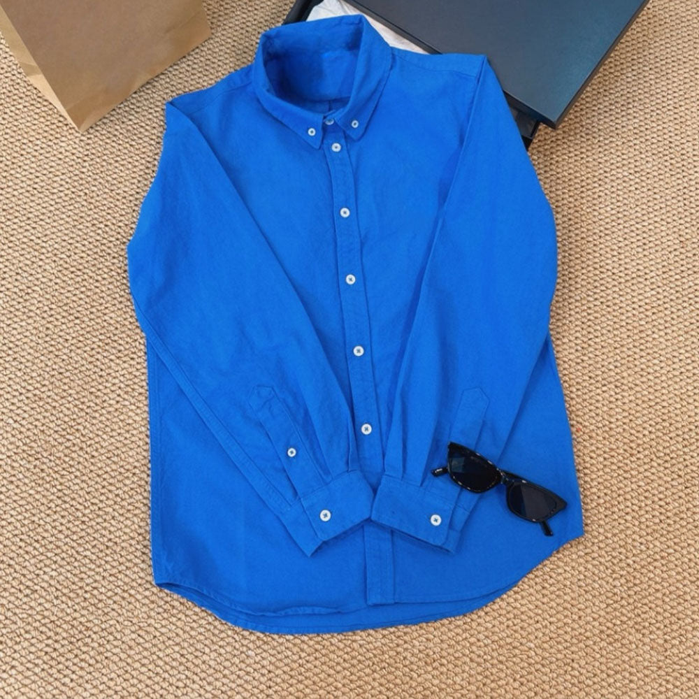 Women's new casual long-sleeved loose shirt