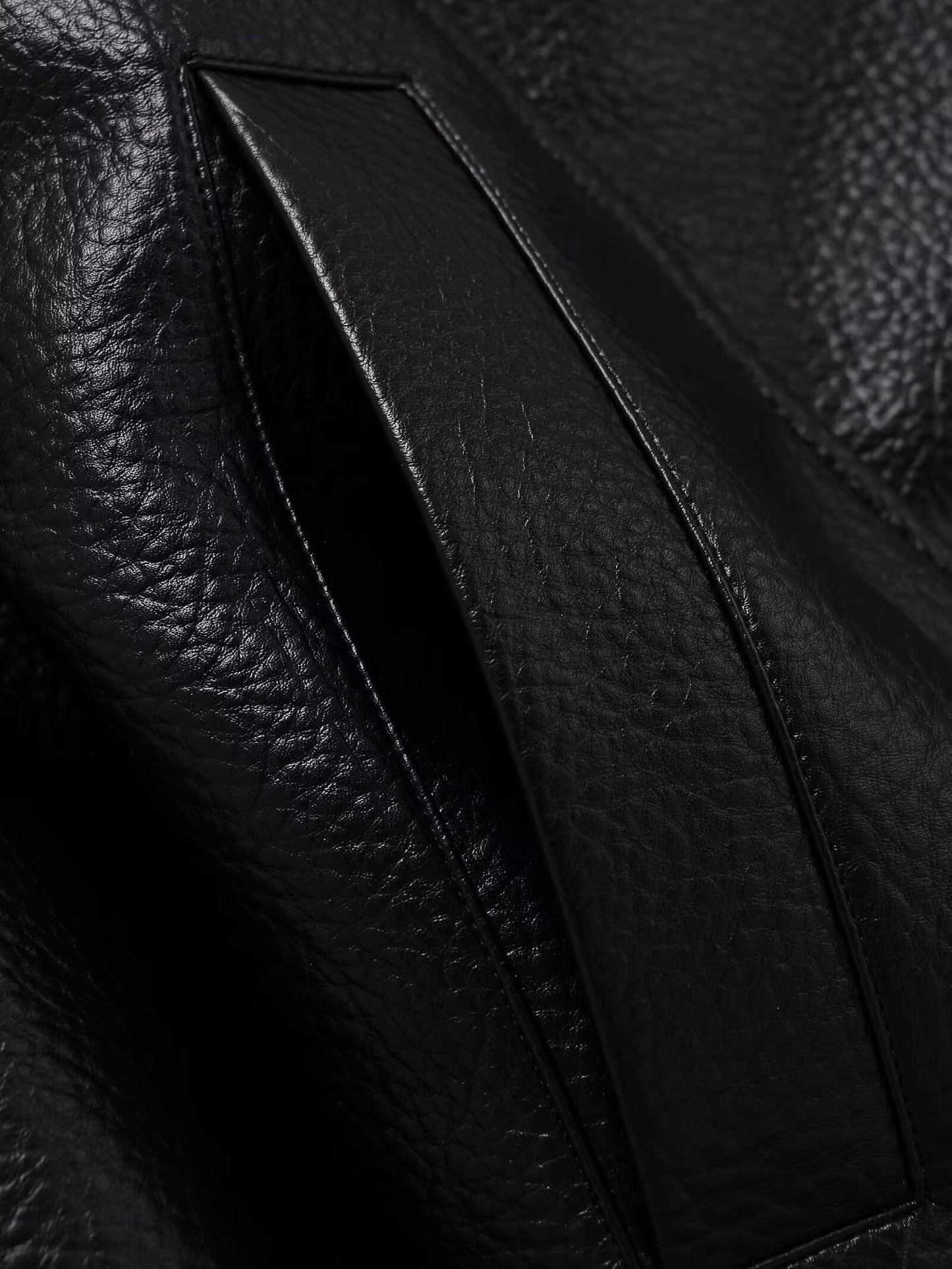 Women's casual stand collar Faux Leather jacket Coat