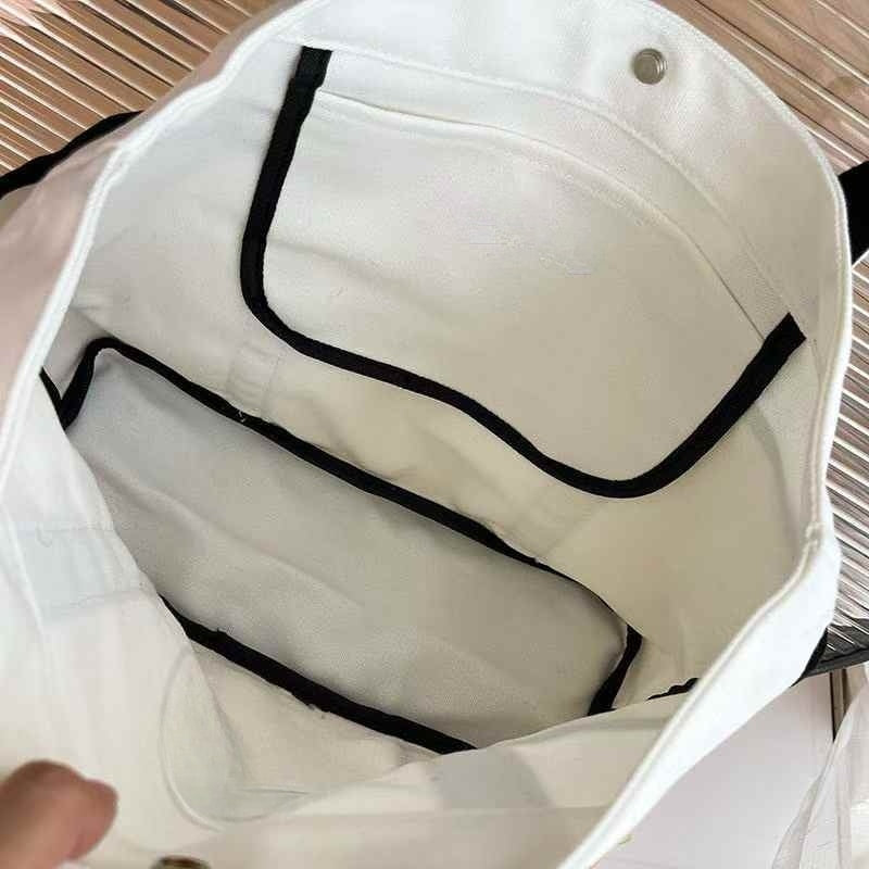 LU 2025 New Casual Joker Multi-pocket Design Canvas Handbag Tote Bag Yoga Bag