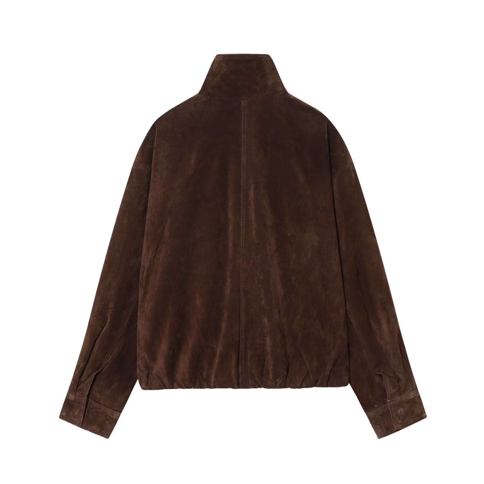 Women's new fashion anti suede effect casual stand collar jacket Coat