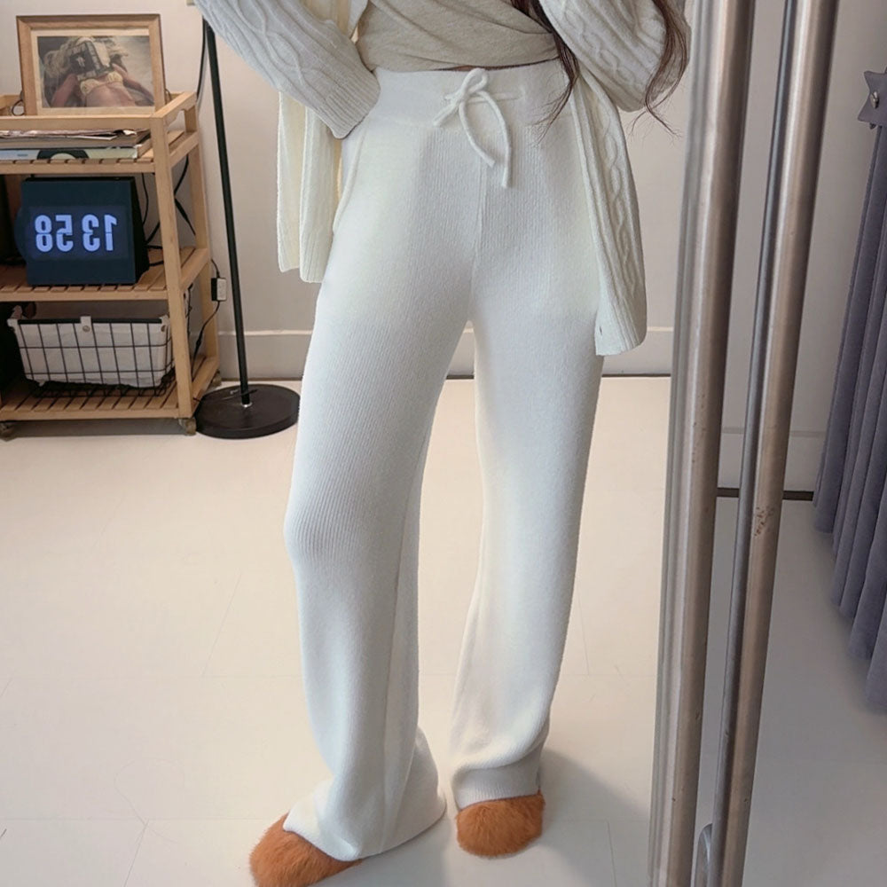 Women's new casual Joker plush trousers