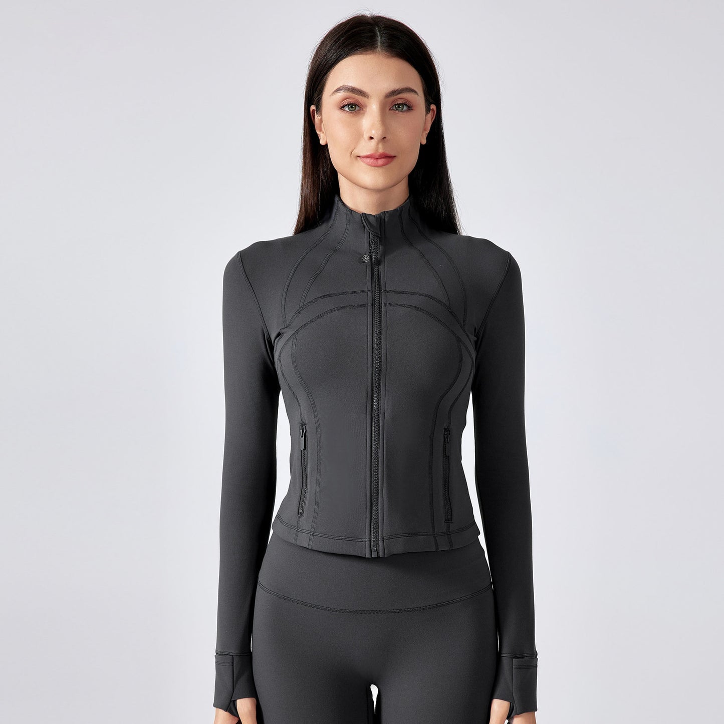 Women's new short slim collar yoga clothes