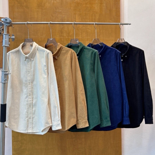 Women's new fashion Joker embroidered corduroy shirt