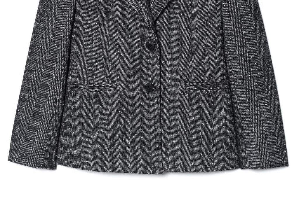 suit Women's 2 pieces slim short skirt style hem Blazer Coat+Pants