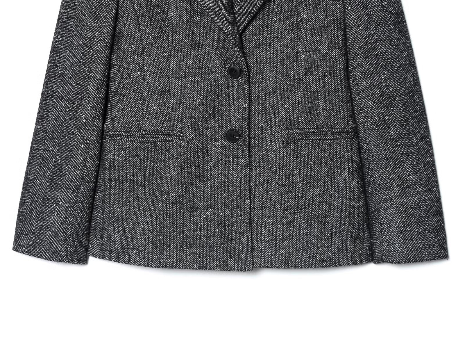 suit Women's 2 pieces slim short skirt style hem Blazer Coat+Pants