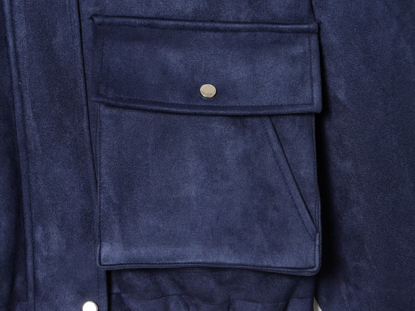 Women's suede Faux Leather pilot jacket Coat