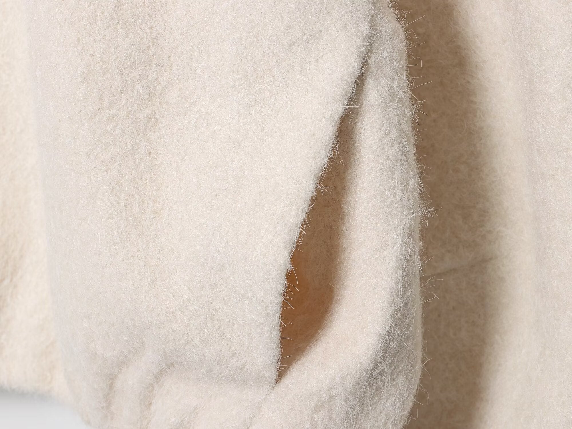 Women's new fashion short stand collar fur Woolen jacket Coat