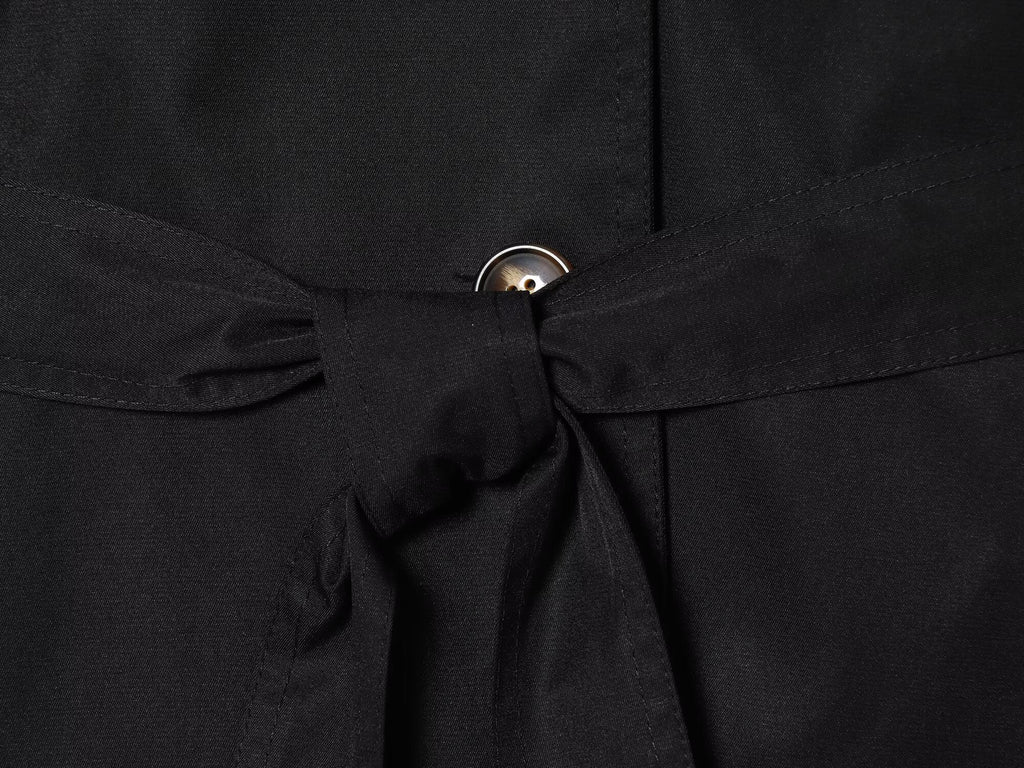 Women's 2025 New With Belt Short Double breasted Windbreaker Coat