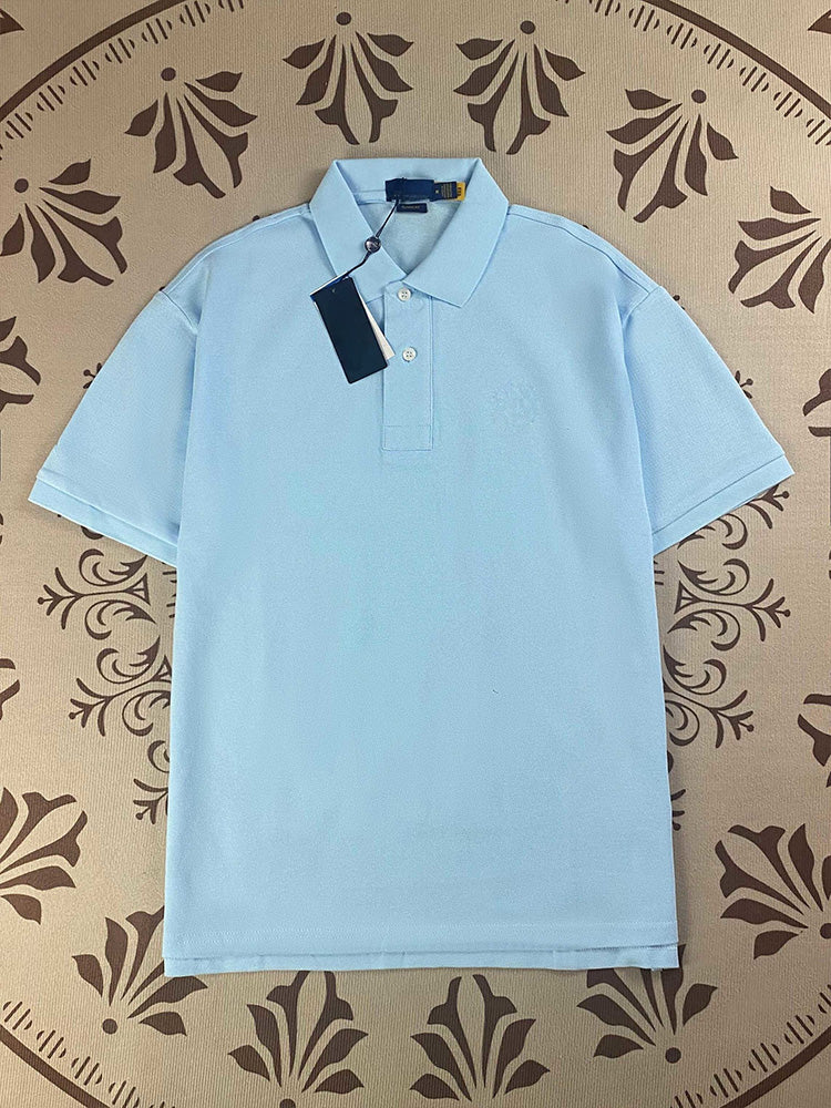 women's new Joker Couple style cotton beaded fabric embroidered POLO shirt