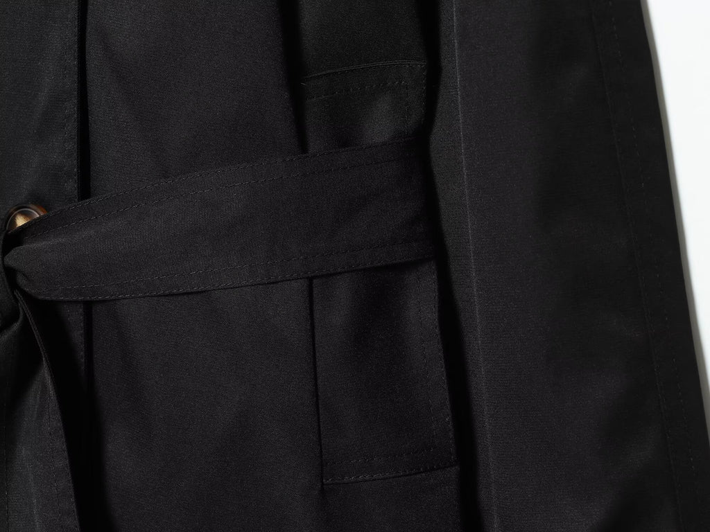 Women's 2025 New With Belt Short Double breasted Windbreaker Coat