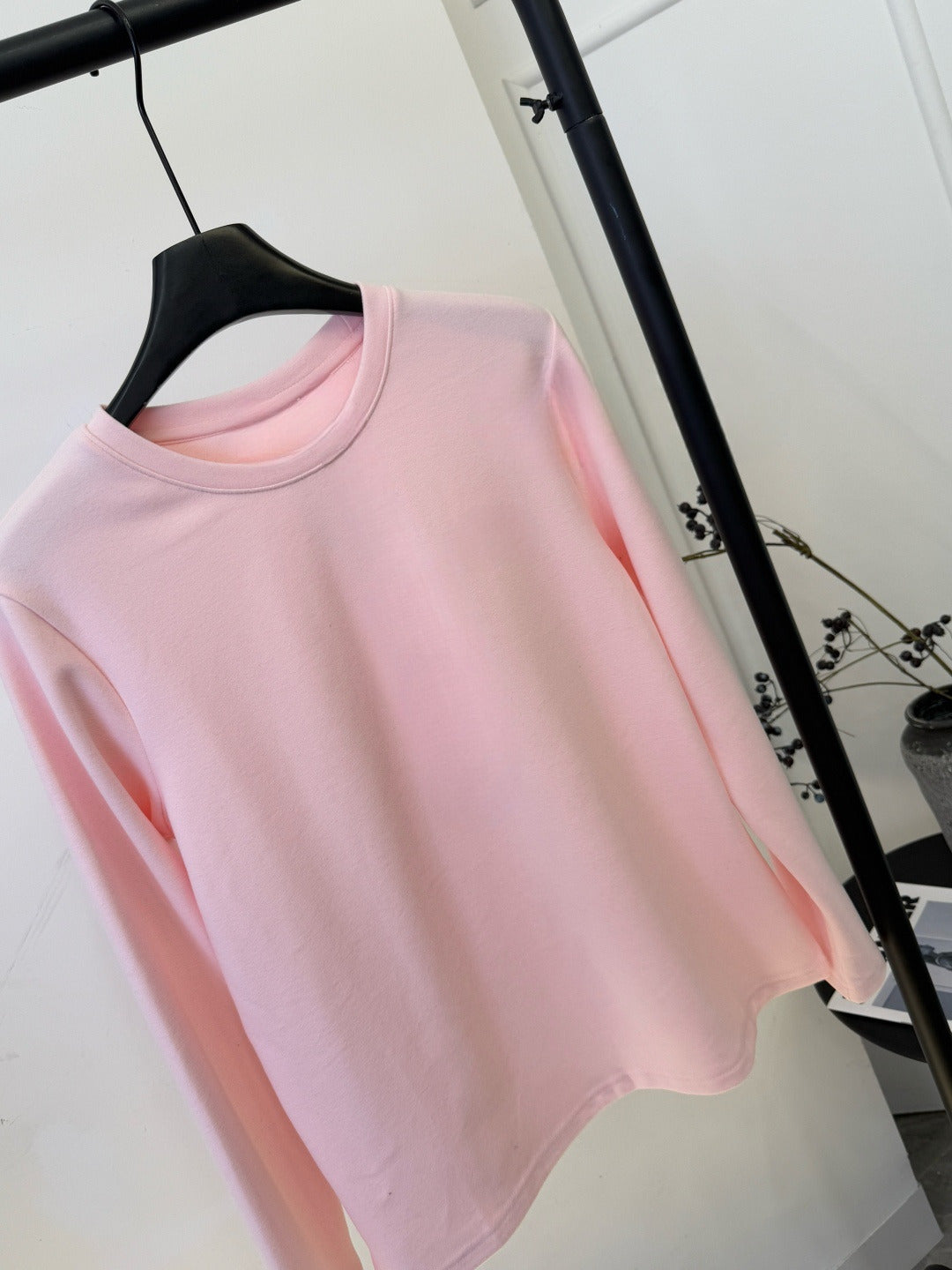 Women's New Double-Sided Brushed O-Neck Base Layer Top