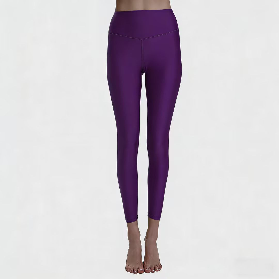 Women's high waist tight hip yoga clothes pants nude running fitness pants high waist peach sweatpants