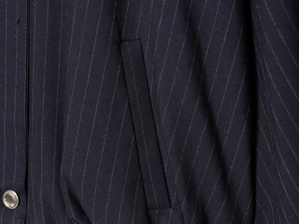 Women's casual pinstripe pilot jacket Coat