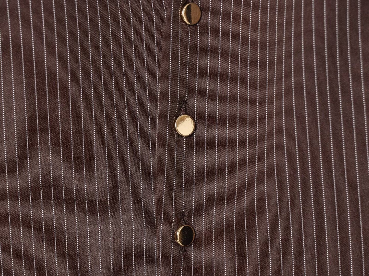 Women's casual short lapel striped shirt