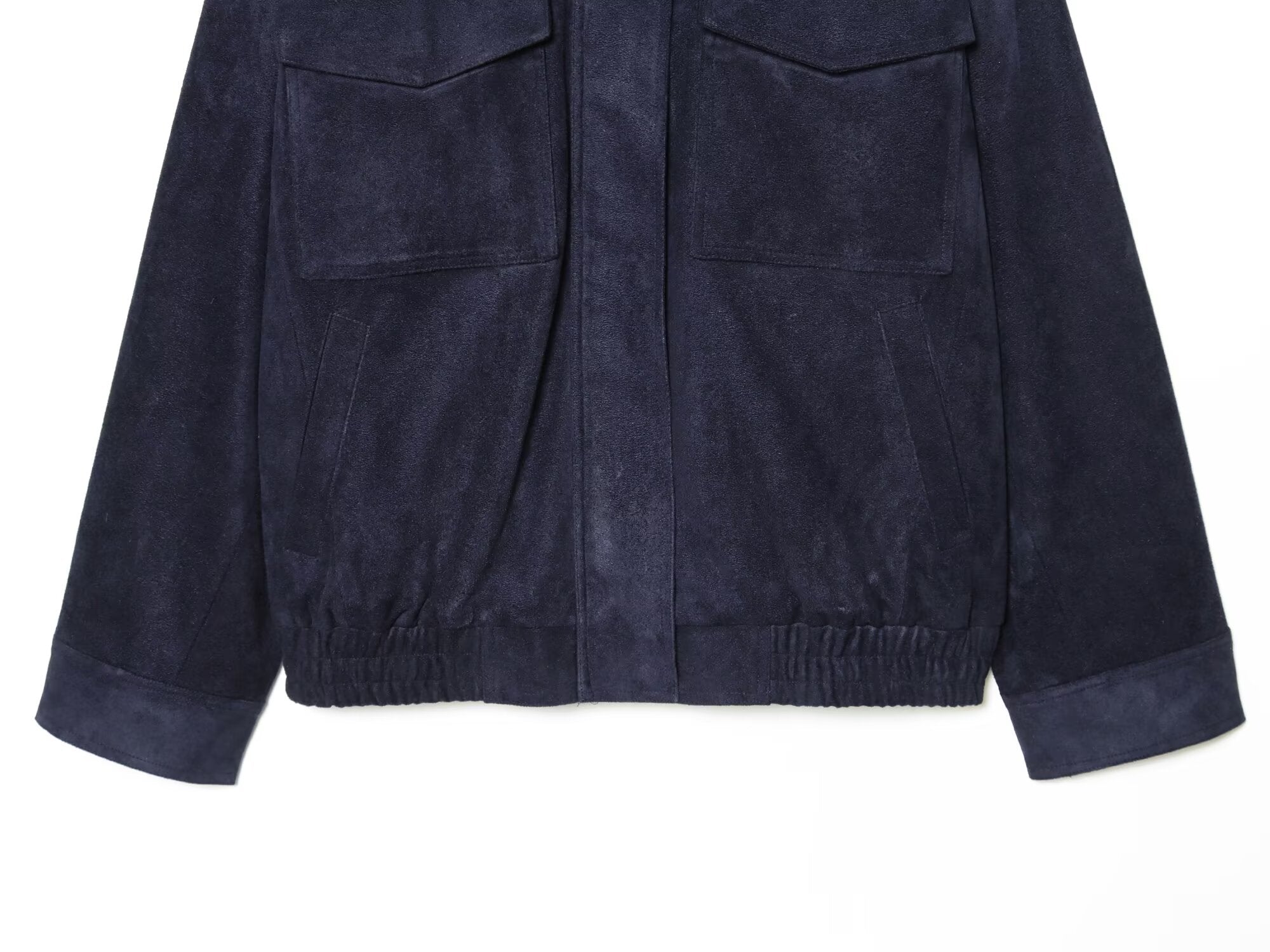 Women's stand collar suede textured jacket Coat
