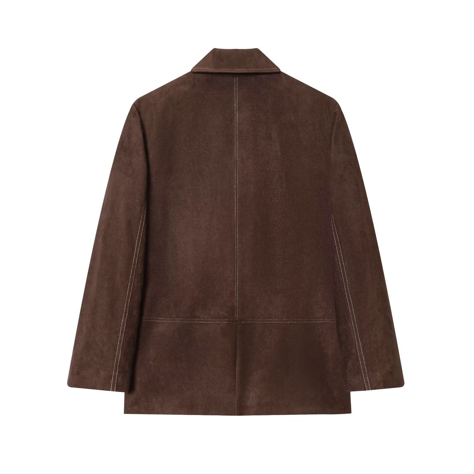 Women's new fashion loose Button-up straight suit jacket