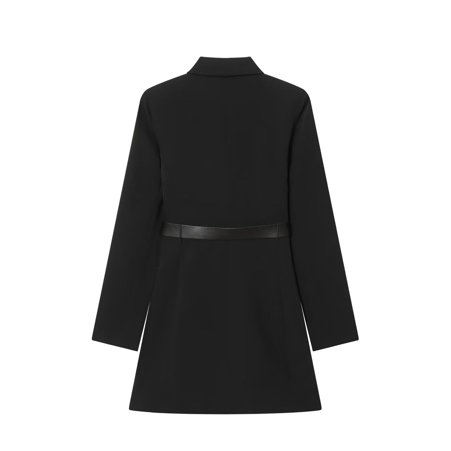 Women's With Belt casual double breasted Blazer style dress