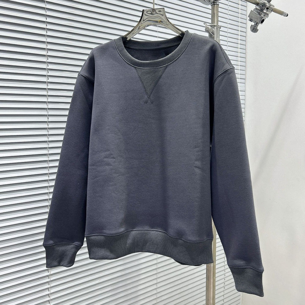 Women's new velvet round neck embroidered long-sleeved sweater