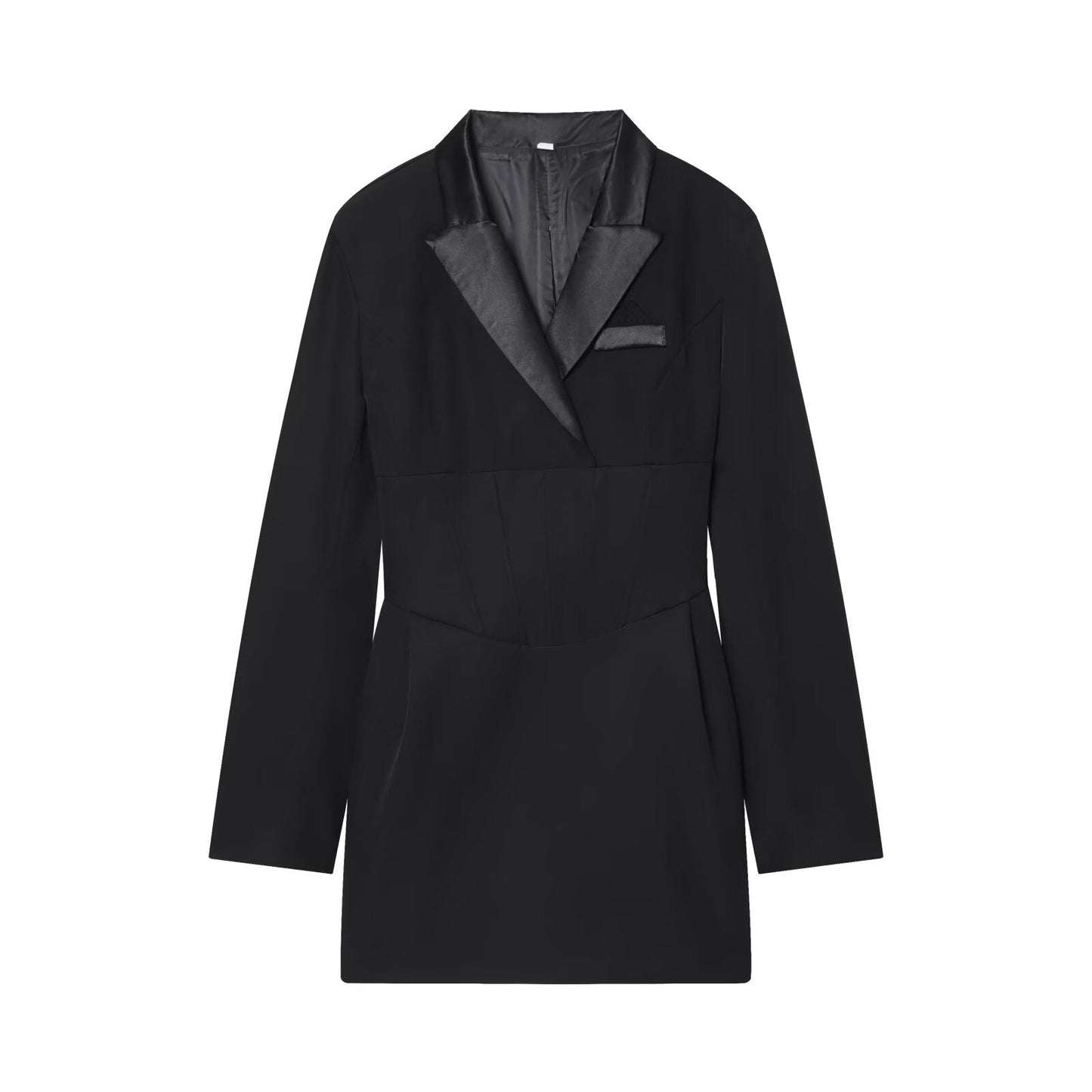 Women's patchwork lapel Blazer Coat style mini skirt