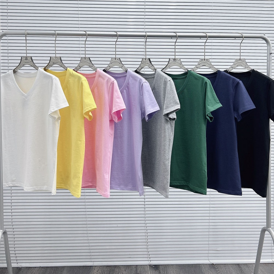 Women's new embroidered short-sleeved casual slim T-shirt