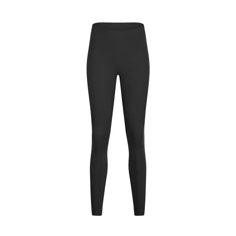 LU High waist hip lift no embarrassing line yoga pants women's elastic fitness exercise nine points