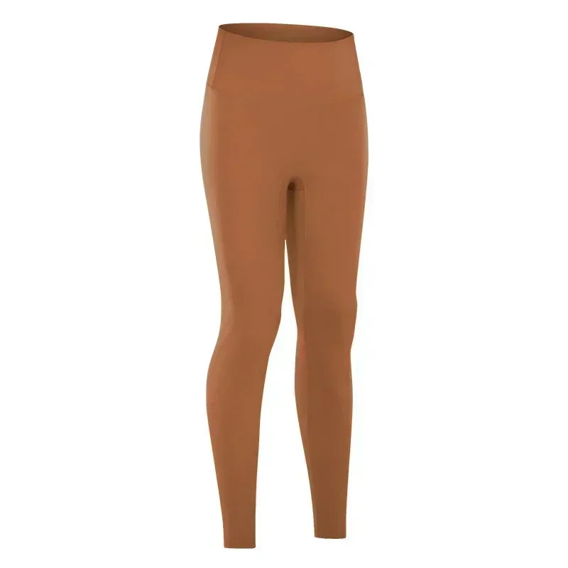 LU High waist hip lift no embarrassing line yoga pants women's elastic fitness exercise nine points