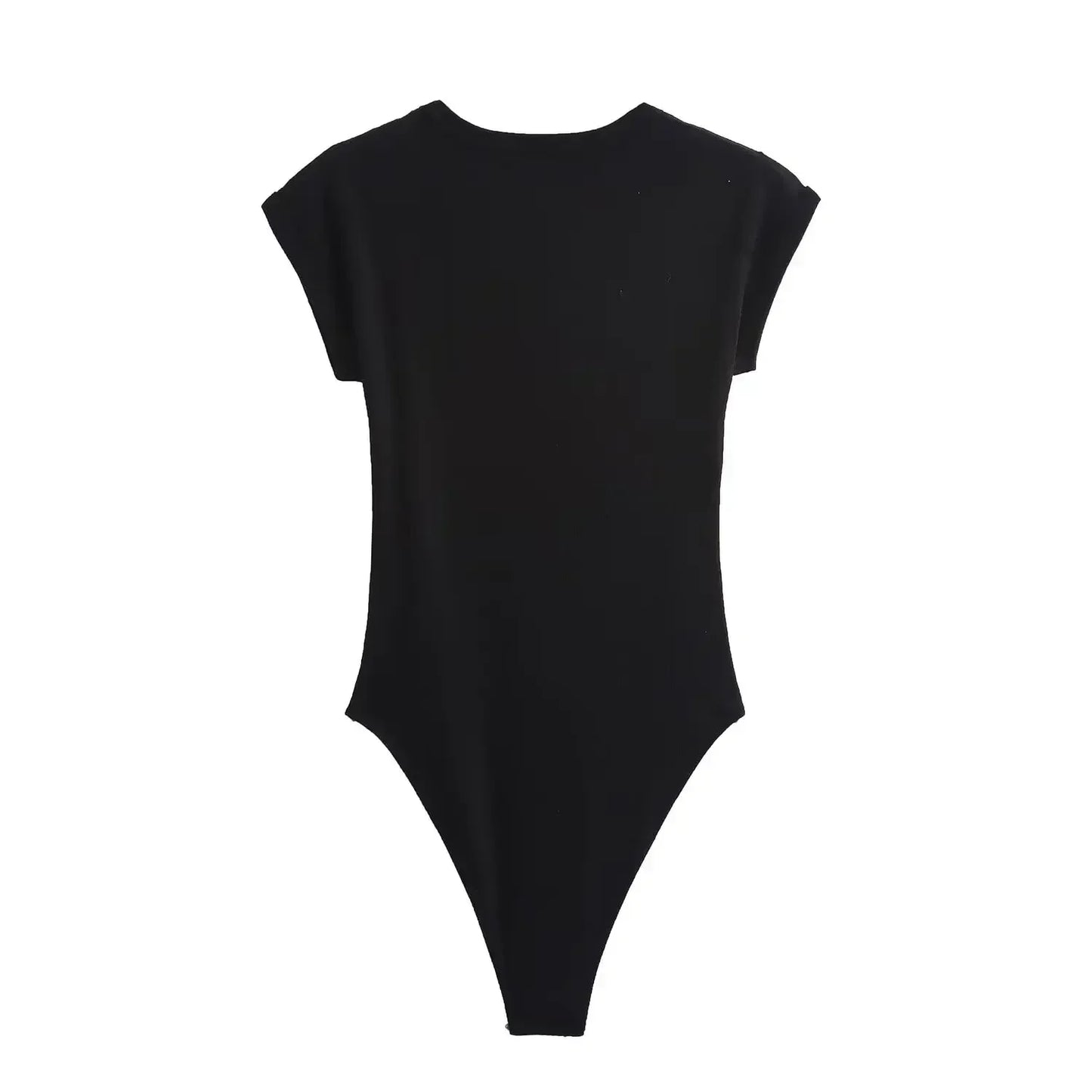 Women's New Chic Fashion Multi Color Slim O Neck Ribbed Knitted jumpsuit Retro Short sleeved Women's Short jumpsuit
