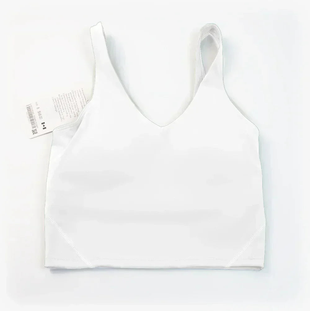 L Yoga Ladies' Sports Vest U-shaped Bra Beauty Back Bra Fitness Jogging With Lining With Chest Cup.