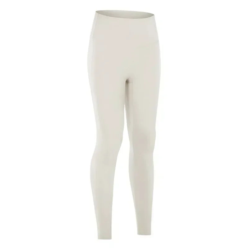 LU High waist hip lift no embarrassing line yoga pants women's elastic fitness exercise nine points