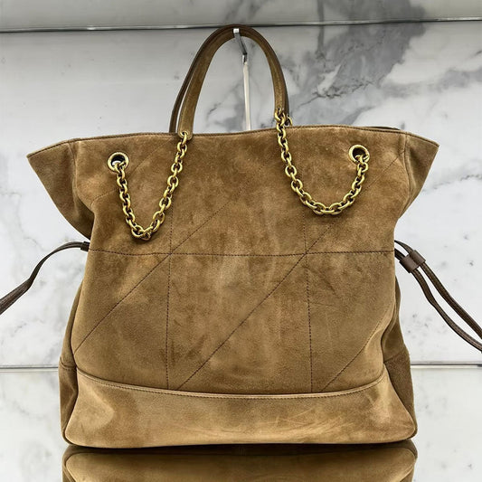Women's new large-capacity metal chain shoulder bag