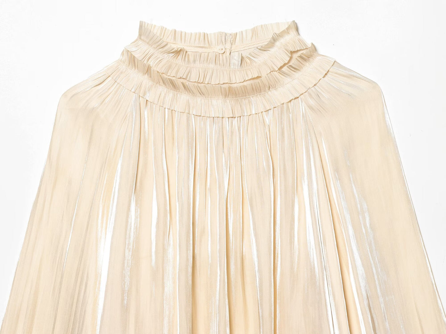 Women's casual shiny satin textured shirt