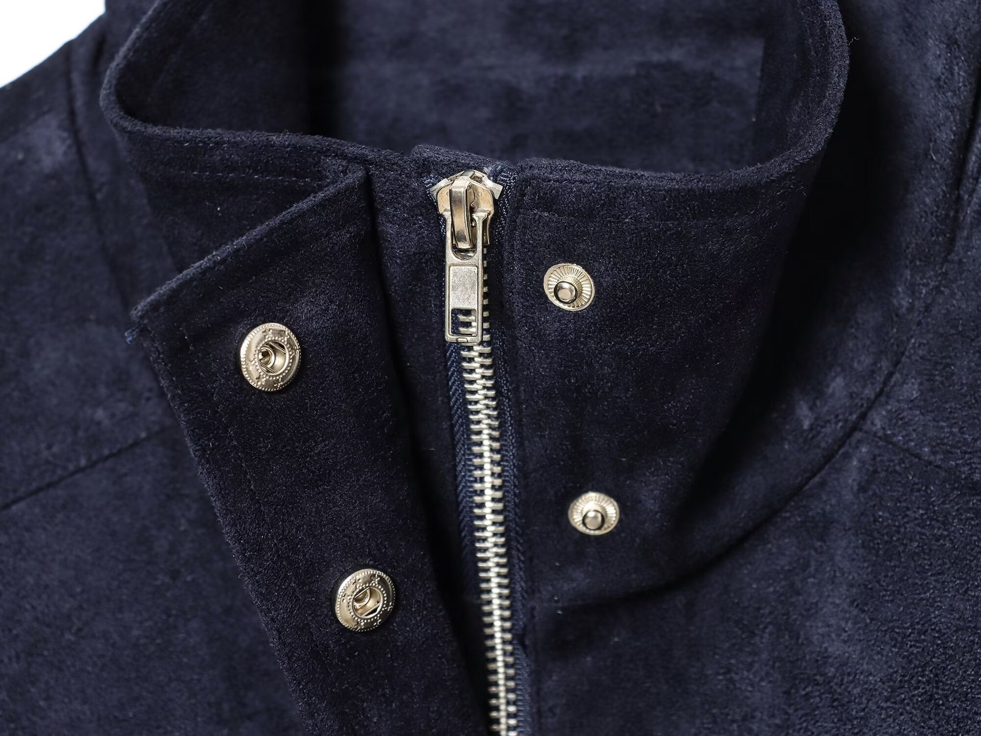 Women's stand collar suede textured jacket Coat