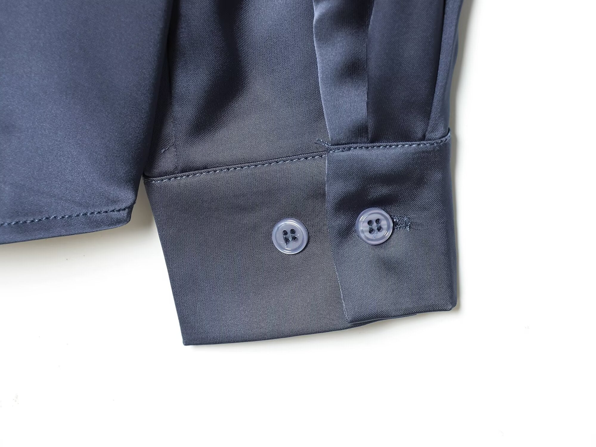 Women's casual satin textured lapel shirt