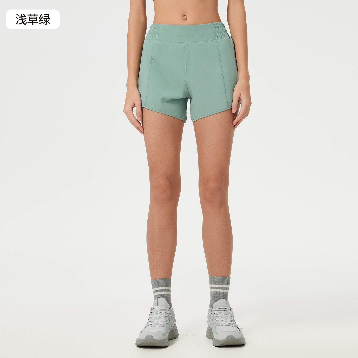 Women's new Joker Quick-drying shorts with lining high waist yoga shorts.