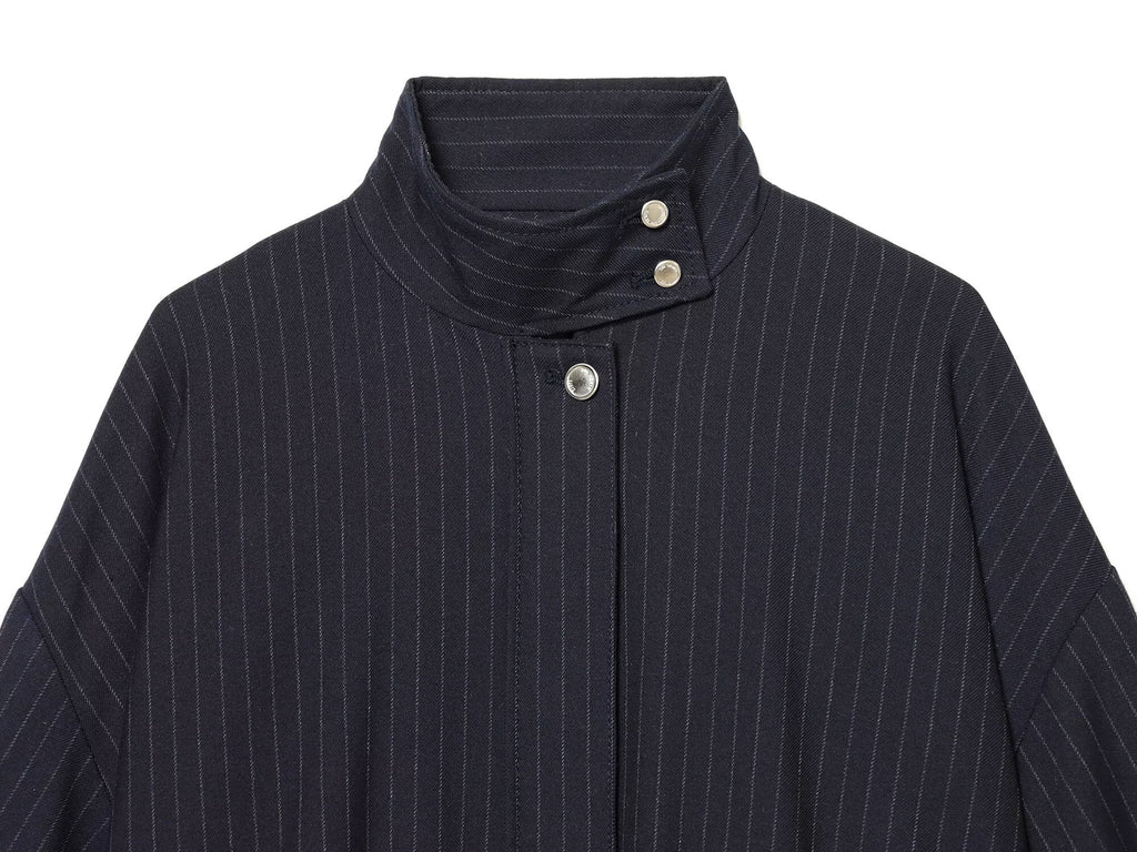 Women's casual pinstripe pilot jacket Coat