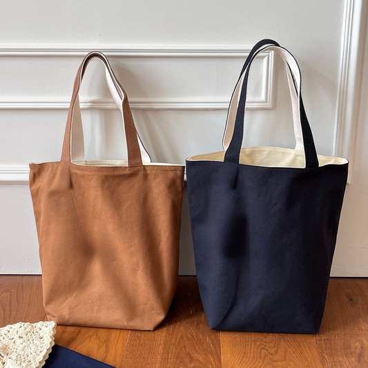 Women's casual Joker embroidered large-capacity one-shoulder canvas bag