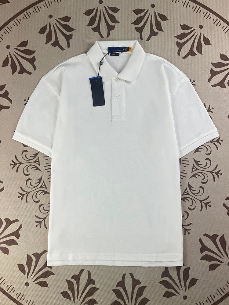 women's new Joker Couple style cotton beaded fabric embroidered POLO shirt