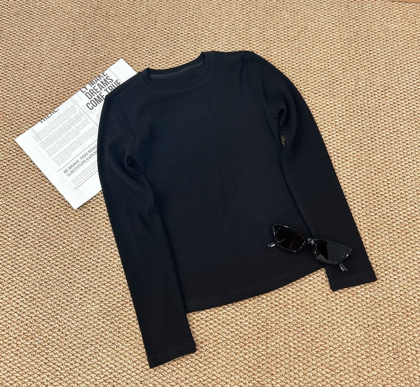 Women's new Joker slim elastic bottoming shirt