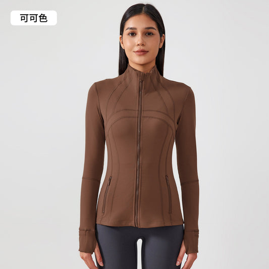 LU  Autumn and Winter New Stretch Running Fitness Yoga Long Sleeve Jacket