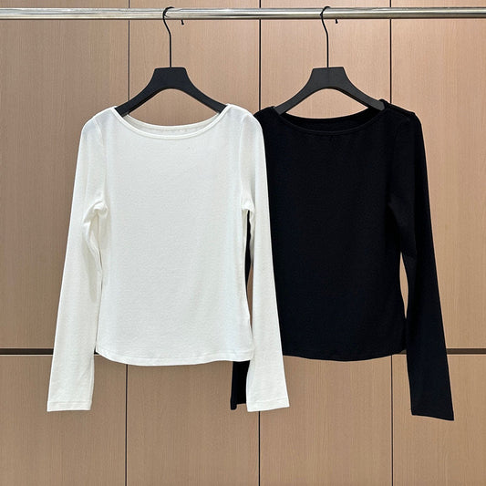 Women's new embroidered bottoming shirt