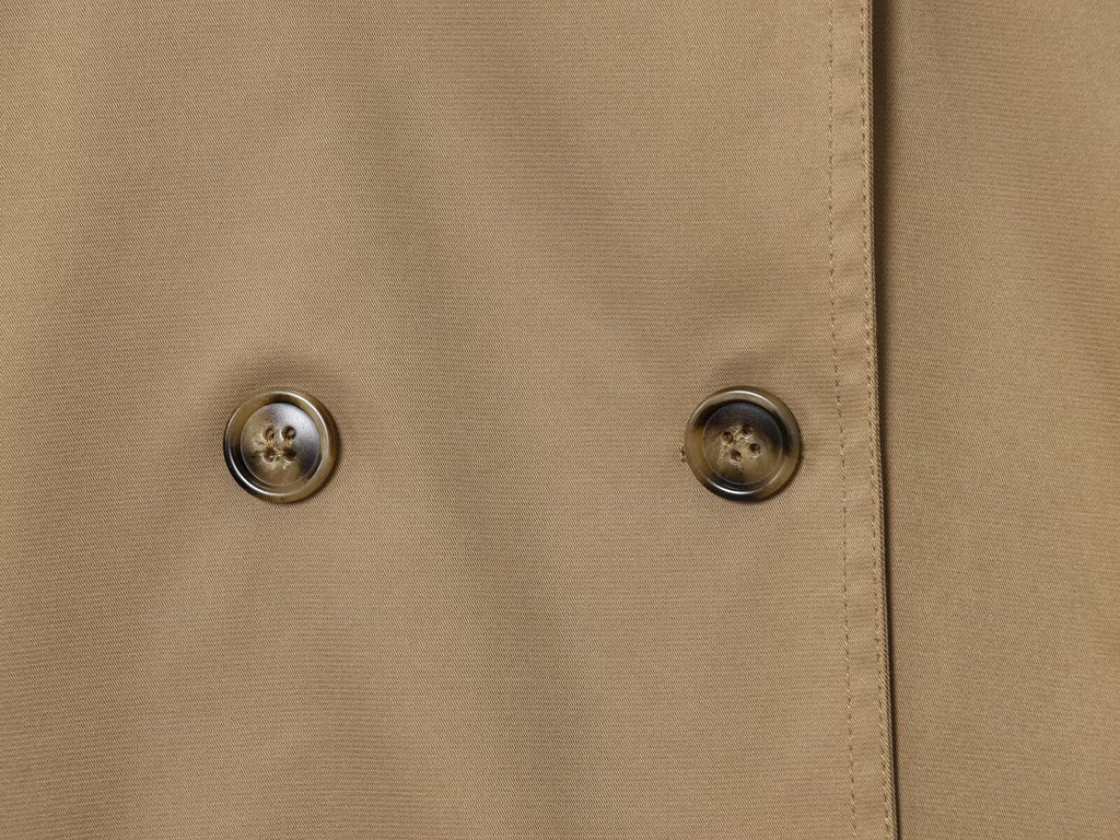 Women's New Fashion With Belt Short Double breasted Windbreaker Coat