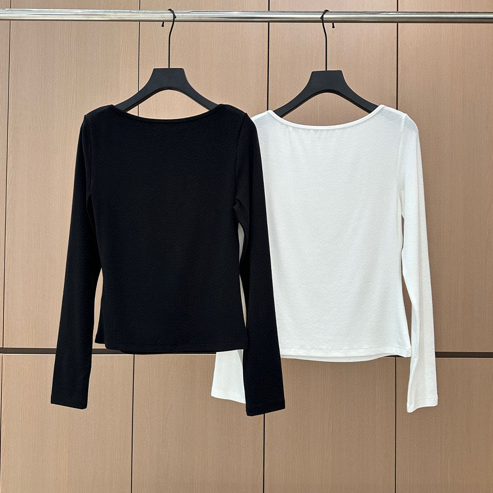 Women's new embroidered bottoming shirt