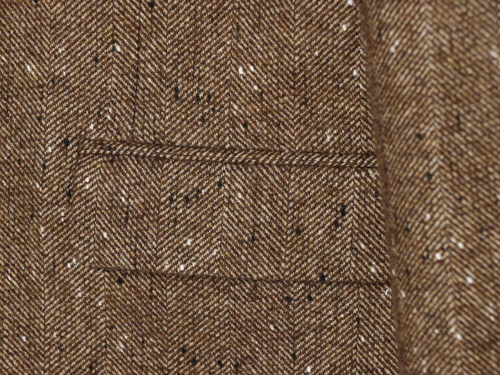 Women's loose blended herringbone diagonal Blazer Coat