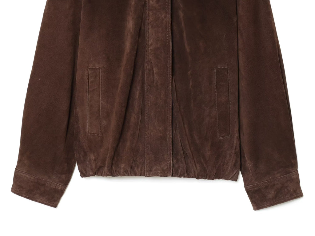 Women's new fashion anti suede effect casual stand collar jacket Coat