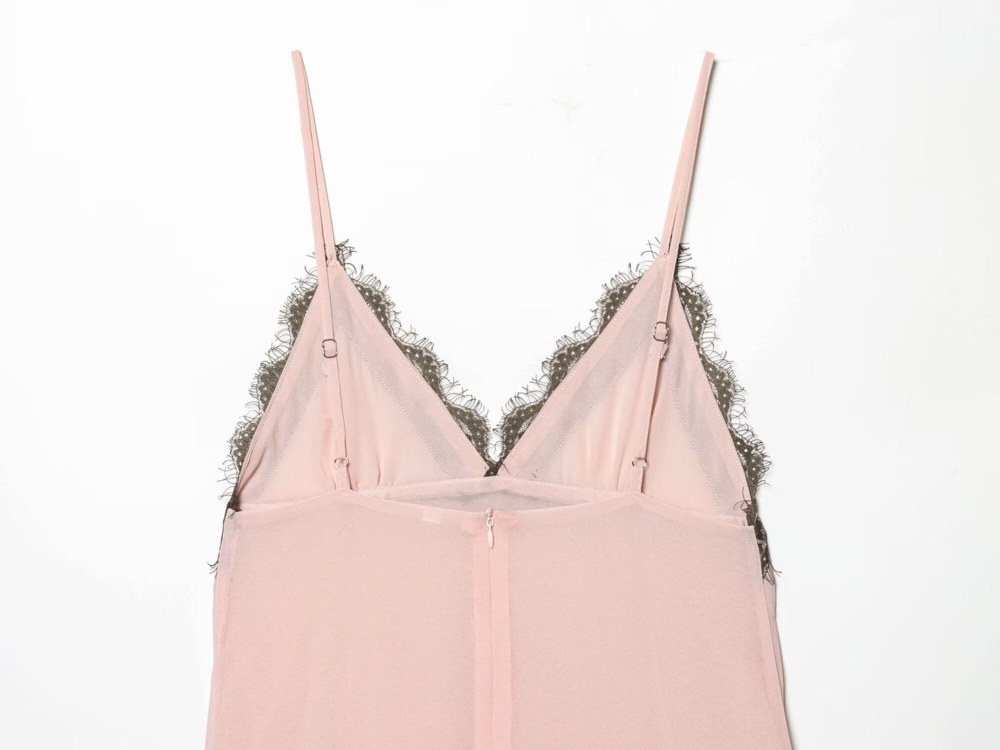Women's sexy lace patchwork suspender dress