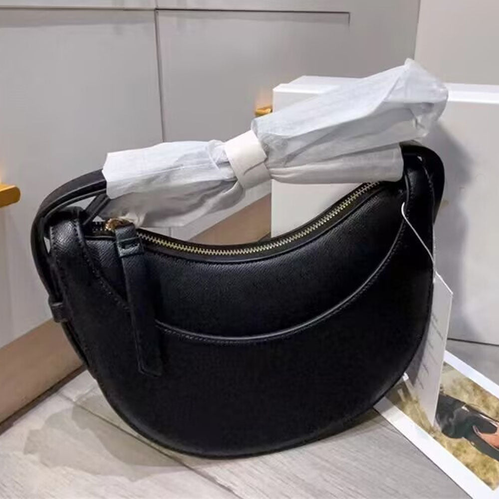 Women's new one-shoulder underarm bag fashion cowhide saddle bag