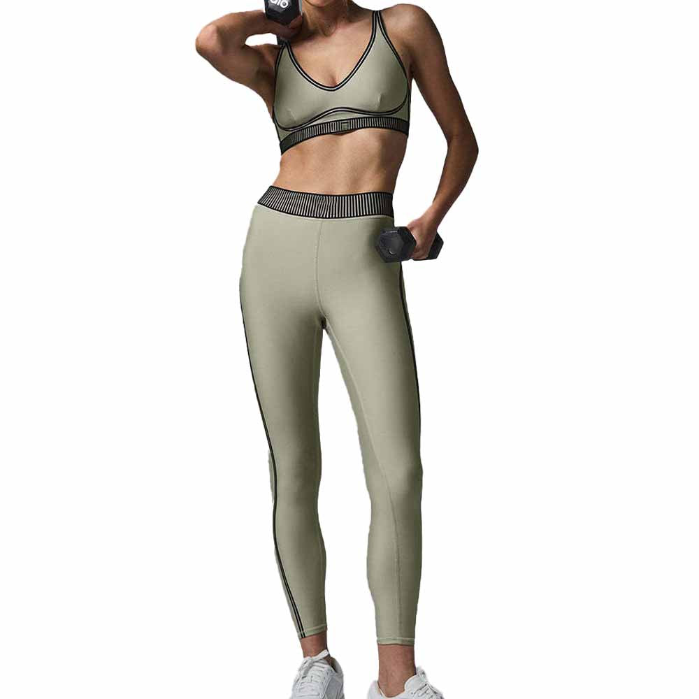 Women's Yoga Suit Training Suit Skin-friendly Fabric Pilates Two-piece Sports Suit